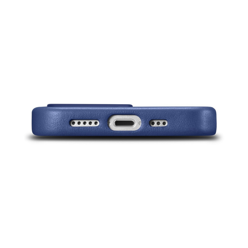 Natūralios odos dėklo dangtelis iPhone 14 Pro MagSafe Case Oda mėlyna