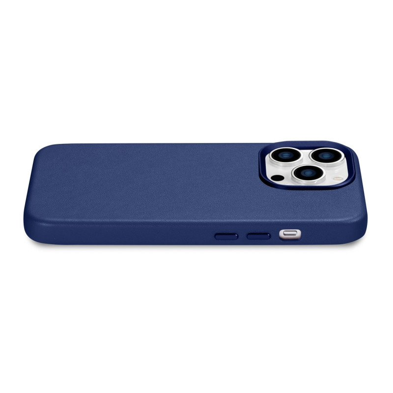 Natūralios odos dėklo dangtelis iPhone 14 Pro MagSafe Case Oda mėlyna
