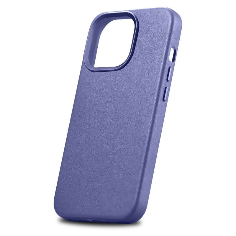 Natūralios odos dėklo dangtelis iPhone 14 Pro Max MagSafe Case Oda šviesiai violetinė