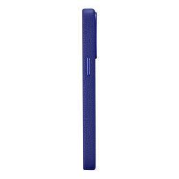 
„iPhone 14 Pro“ magnetinis odinis dėklas su „MagSafe Litchi Premium Leather Case“ tamsiai mėlynu dėklu
