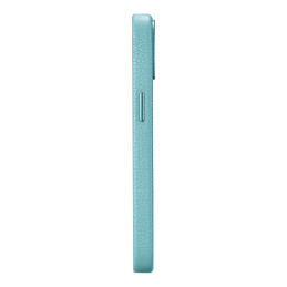 
iPhone 14 Plus magnetinis odinis dėklas su MagSafe Litchi Premium Leather Case žalia spalva
