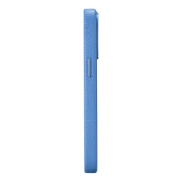 
iPhone 14 Pro Max magnetinis odinis dėklas su MagSafe Litchi Premium Leather Case mėlynu dėklu
