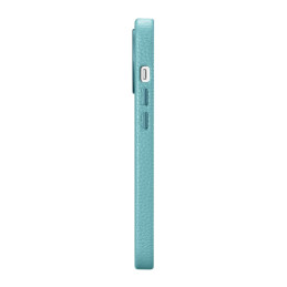 
„iPhone 14 Pro Max“ magnetinis odinis dėklas su žalios spalvos „MagSafe Litchi Premium“ odiniu dėklu
