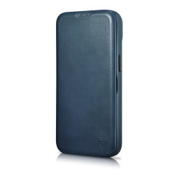 
„iPhone 14 Plus“ magnetinis atverčiamas dėklas „MagSafe CE Oil Wax Premium Leather“ tamsiai mėlynas
