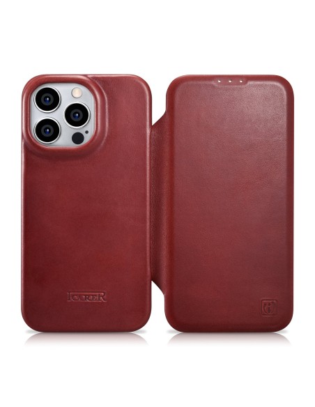 „iPhone 14 Pro Max“ odinis dėklas su apverčiamu magnetiniu „MagSafe CE“ alyvos vašku „Premium Leather Burgundy“
 
„iPhone 14 Pro Max“ odinis dėklas su apverčiamu magnetiniu „MagSafe CE“ alyvos vašku „Premium Leather Burgundy“