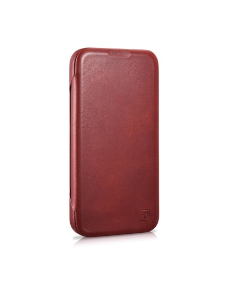 „iPhone 14 Pro Max“ odinis dėklas su apverčiamu magnetiniu „MagSafe CE“ alyvos vašku „Premium Leather Burgundy“
 
„iPhone 14 Pro Max“ odinis dėklas su apverčiamu magnetiniu „MagSafe CE“ alyvos vašku „Premium Leather Burgundy“