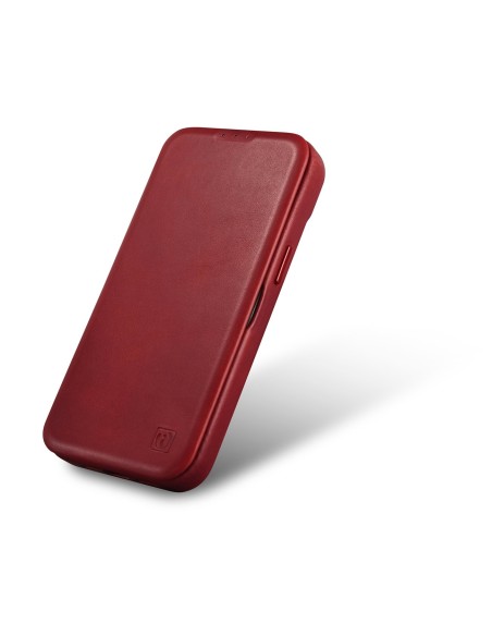 „iPhone 14 Pro Max“ odinis dėklas su apverčiamu magnetiniu „MagSafe CE“ alyvos vašku „Premium Leather Burgundy“
 
„iPhone 14 Pro Max“ odinis dėklas su apverčiamu magnetiniu „MagSafe CE“ alyvos vašku „Premium Leather Burgundy“