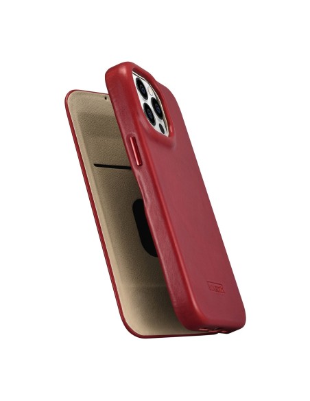 „iPhone 14 Pro Max“ odinis dėklas su apverčiamu magnetiniu „MagSafe CE“ alyvos vašku „Premium Leather Burgundy“
 
„iPhone 14 Pro Max“ odinis dėklas su apverčiamu magnetiniu „MagSafe CE“ alyvos vašku „Premium Leather Burgundy“