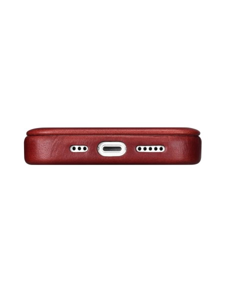 „iPhone 14 Pro Max“ odinis dėklas su apverčiamu magnetiniu „MagSafe CE“ alyvos vašku „Premium Leather Burgundy“
 
„iPhone 14 Pro Max“ odinis dėklas su apverčiamu magnetiniu „MagSafe CE“ alyvos vašku „Premium Leather Burgundy“