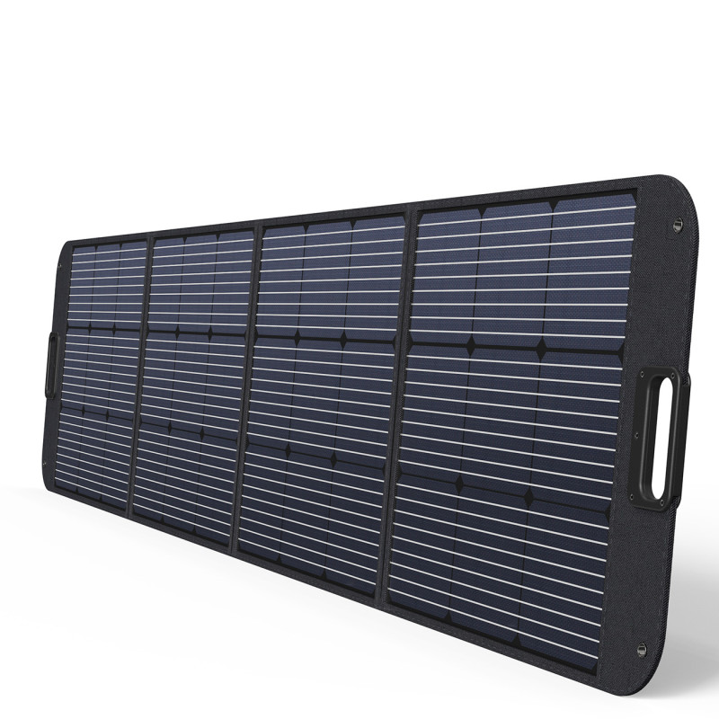 Saulės saulės įkroviklis 200W nešiojamas saulės skydelis juodas