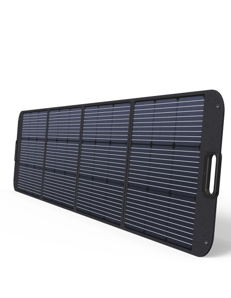 Saulės saulės įkroviklis 200W nešiojamas saulės skydelis juodas Saulės saulės įkroviklis 200W nešiojamas saulės skydelis juodas
