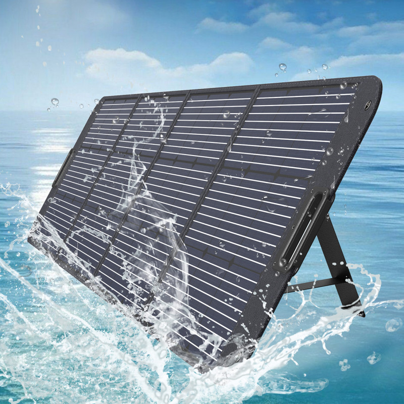 Saulės saulės įkroviklis 200W nešiojamas saulės skydelis juodas