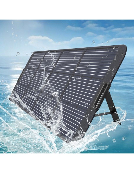 Saulės saulės įkroviklis 200W nešiojamas saulės skydelis juodas Saulės saulės įkroviklis 200W nešiojamas saulės skydelis juodas