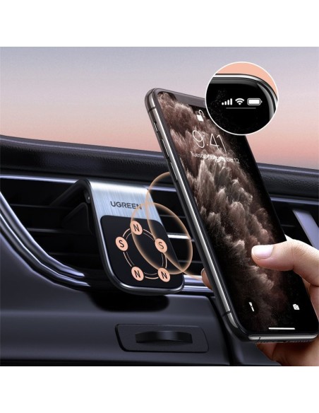 Magnetinis automobilio laikiklis orlaidei sidabrinis Magnetinis automobilio laikiklis orlaidei sidabrinis