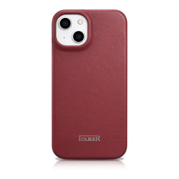 
Odinis dėklas iPhone 14 Plus su magnetiniu atvartu MagSafe CE Premium Leather bordo spalvos
