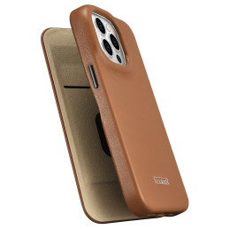
Odinis dėklas iPhone 14 Pro Max su magnetiniu atvartu MagSafe CE Premium Leather šviesiai rudos spalvos

