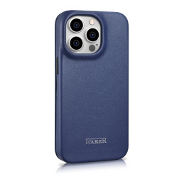 
Odinis dėklas iPhone 14 Pro Max su magnetiniu atvartu MagSafe CE Premium Leather mėlynas
