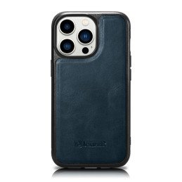 
Natūralia oda aptrauktas dėklas skirtas iPhone 14 Pro Leather Oil Wax, tamsiai mėlynas
