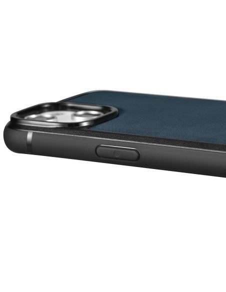 
Natūralia oda aptrauktas dėklas skirtas iPhone 14 Pro Leather Oil Wax, tamsiai mėlynas

