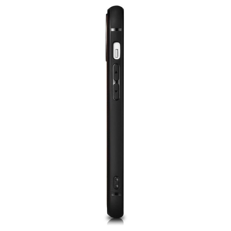 Natūralios odos dėklas skirtas iPhone 14 Plus Leather Oil Wax, tamsiai mėlynas
