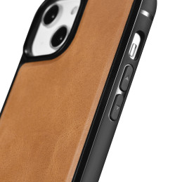 
Natūralios odos dėklas skirtas iPhone 14 Plus Leather Oil Wax, šviesiai rudas
