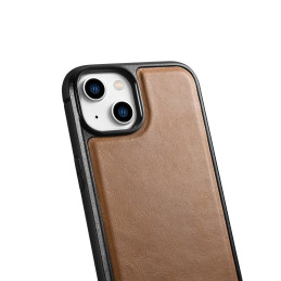 
Natūralios odos dėklas skirtas iPhone 14 Plus Leather Oil Wax, šviesiai rudas
