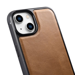 
Natūralios odos dėklas skirtas iPhone 14 Plus Leather Oil Wax, šviesiai rudas
