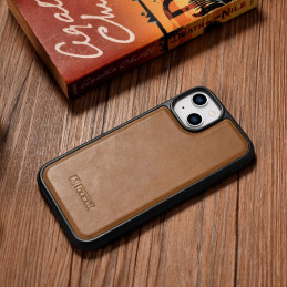 
Natūralios odos dėklas skirtas iPhone 14 Plus Leather Oil Wax, šviesiai rudas
