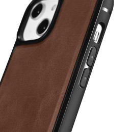 
Natūralios odos dėklas skirtas iPhone 14 Pro Max Leather Oil Wax tamsiai rudas
