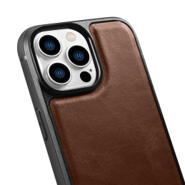 
Natūralios odos dėklas skirtas iPhone 14 Pro Max Leather Oil Wax tamsiai rudas

