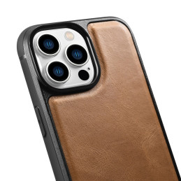 
Natūralios odos dėklas skirtas iPhone 14 Pro Max Leather Oil Wax šviesiai rudos spalvos
