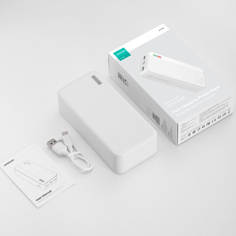 Powerbank 30000mAh Dazzling Series 12W balta
