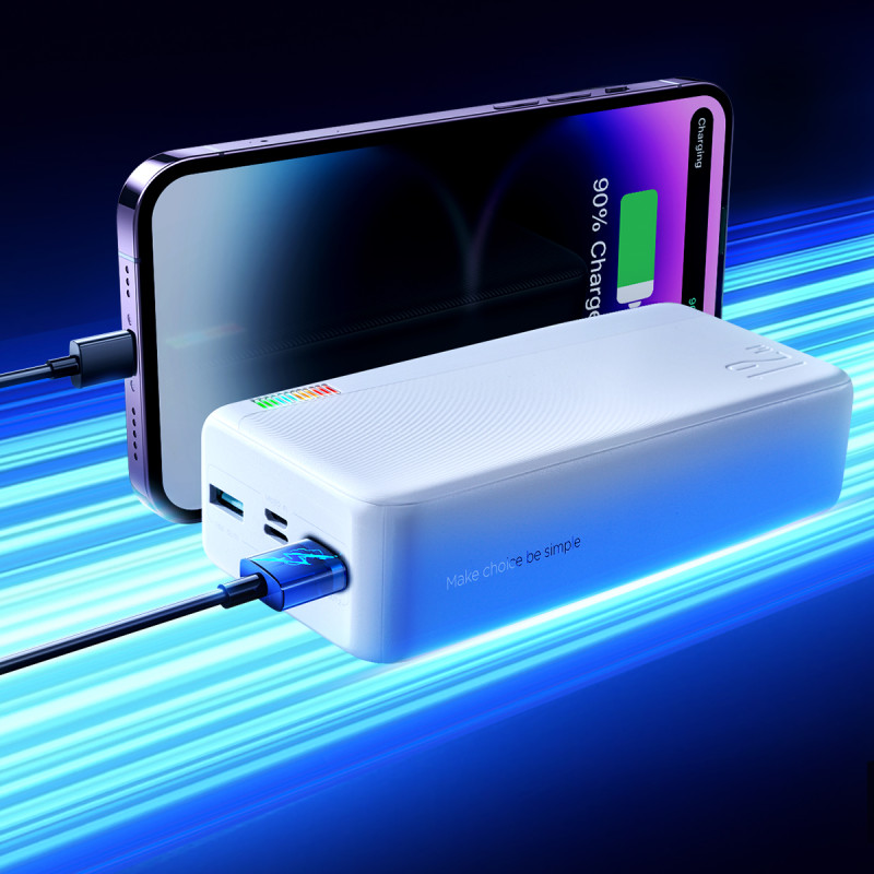 Powerbank 30000mAh Dazzling Series 12W balta