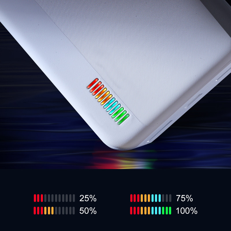 Powerbank 30000mAh Dazzling Series 12W balta