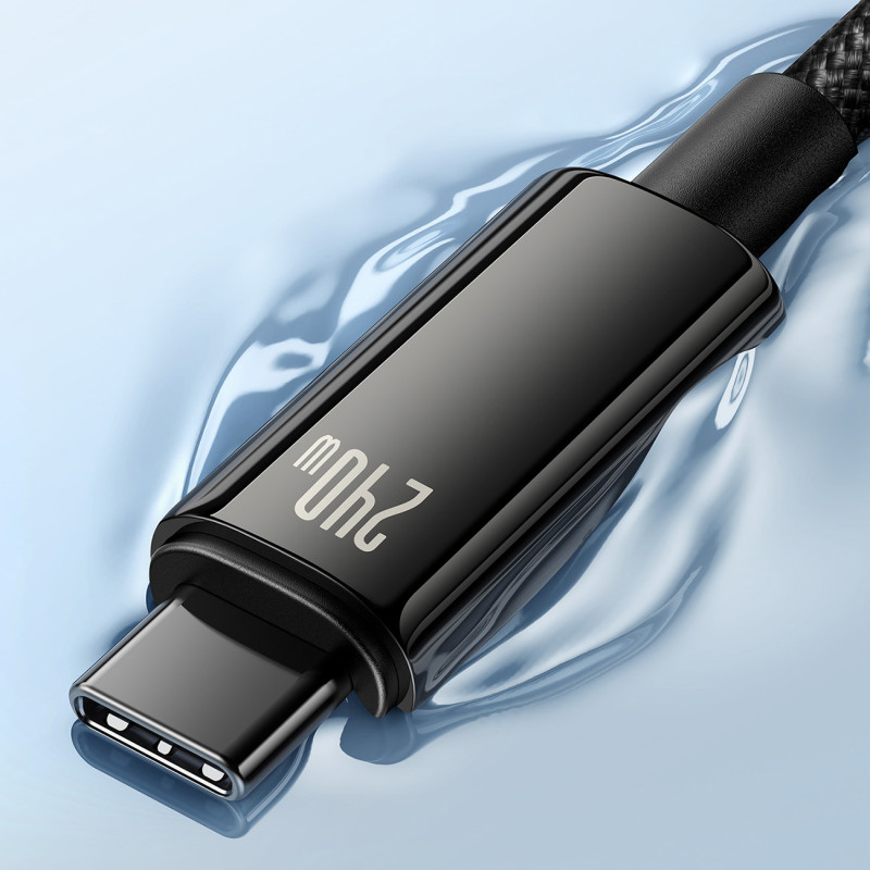 Tungsten Gold USB-C laidas 480Mb/ s 240W 2m juodas