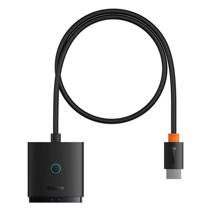 2in1 adapteris HDMI skirstytuvas 4K 60Hz dvikryptis AirJoy 1m juodas