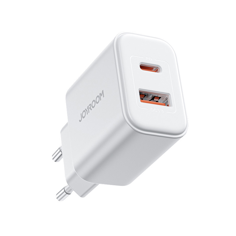 
Greitas 20 W USB-C USB-A sieninis įkroviklis + 1 m iPhone Lightning laidas
