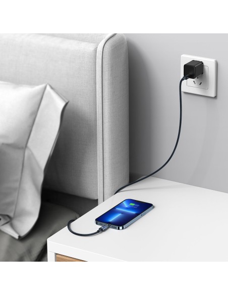 Explorer serijos laidas USB-C laidas iPhone Lightning 20W 2m juodas