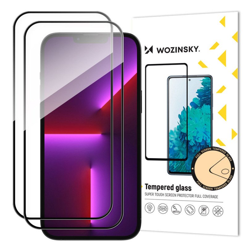 SET 2x viso ekrano grūdintas stiklas su rėmeliu iPhone 15 Pro Max, juodas
SET 2x viso ekrano grūdintas stiklas su rėmeliu iPhone 15 Pro Max, juodas