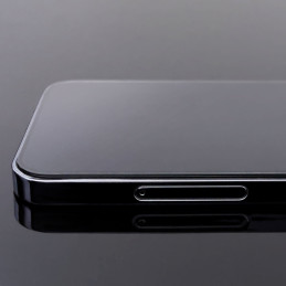 
Viso ekrano grūdintas stiklas su rėmeliu, skirtas iPhone 15 Pro Max, juodas
