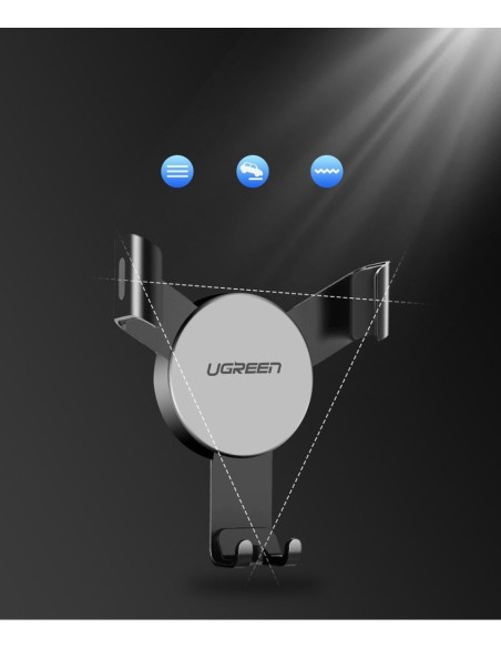 Gravitacinis automobilio laikiklis orlaidei sidabrinis