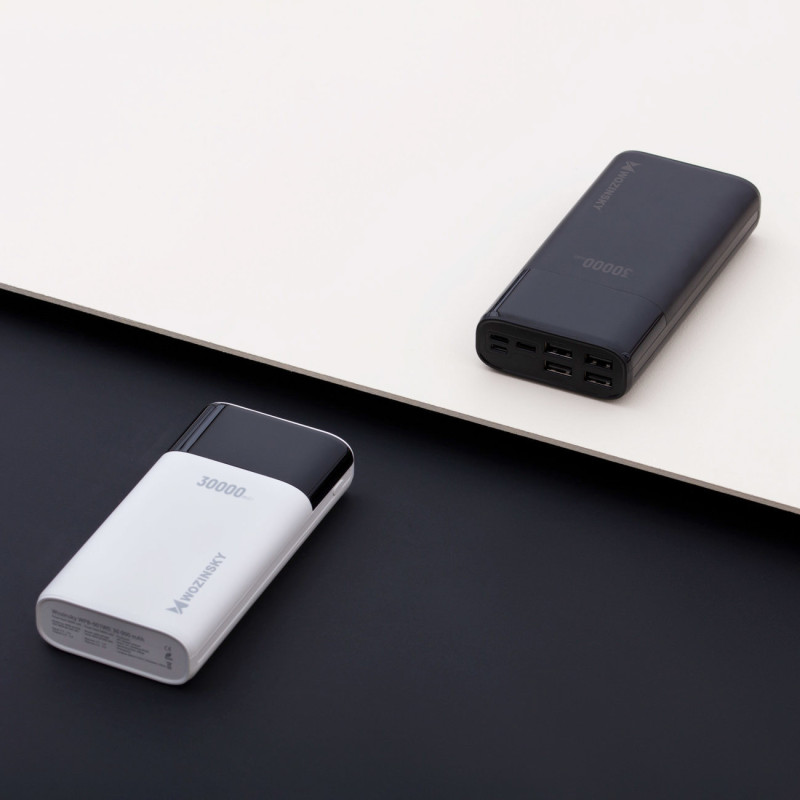 Powerbank 30000mAh Li-Po 4 x USB su LCD ekranu...