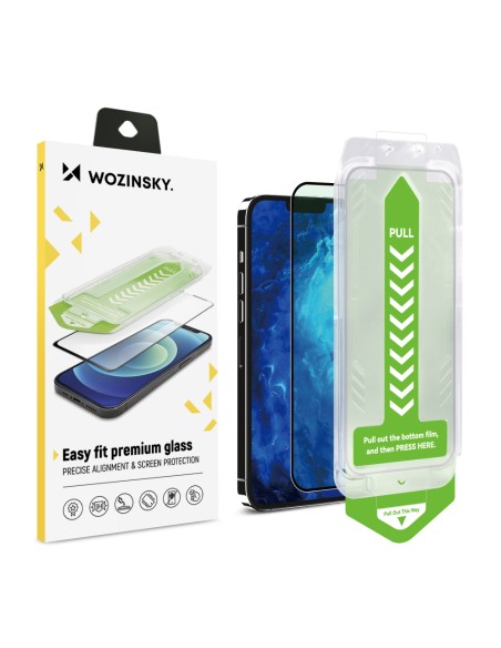 
9H grūdintas stiklas su tvirtinimo rėmeliu iPhone 14 Pro Premium Glass, juodas
