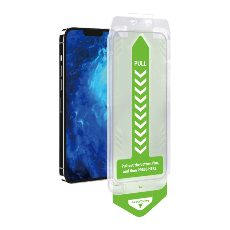 
9H grūdintas stiklas su tvirtinimo rėmeliu iPhone 14 Pro Premium Glass, juodas
