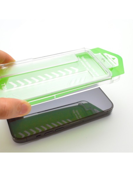 
9H grūdintas stiklas su tvirtinimo rėmeliu iPhone 14 Pro Premium Glass, juodas
