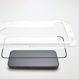 
9H grūdintas stiklas su tvirtinimo rėmeliu iPhone 14 Premium Glass, juodas
