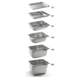 Kitchen Line GN 1/3 plieninis konteineris, aukštis 100 mm - Hendi 806432
