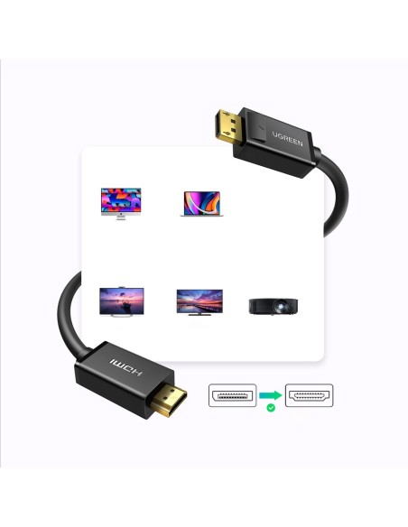 DisplayPort – HDMI 4K HDR 3D kabelis, 3 m, juodas
 
DisplayPort – HDMI 4K HDR 3D kabelis, 3 m, juodas