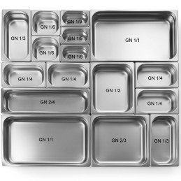 Maitinimo konteineris GN 1/2 orkaitėms, aukštis 40 mm - Hendi 816073