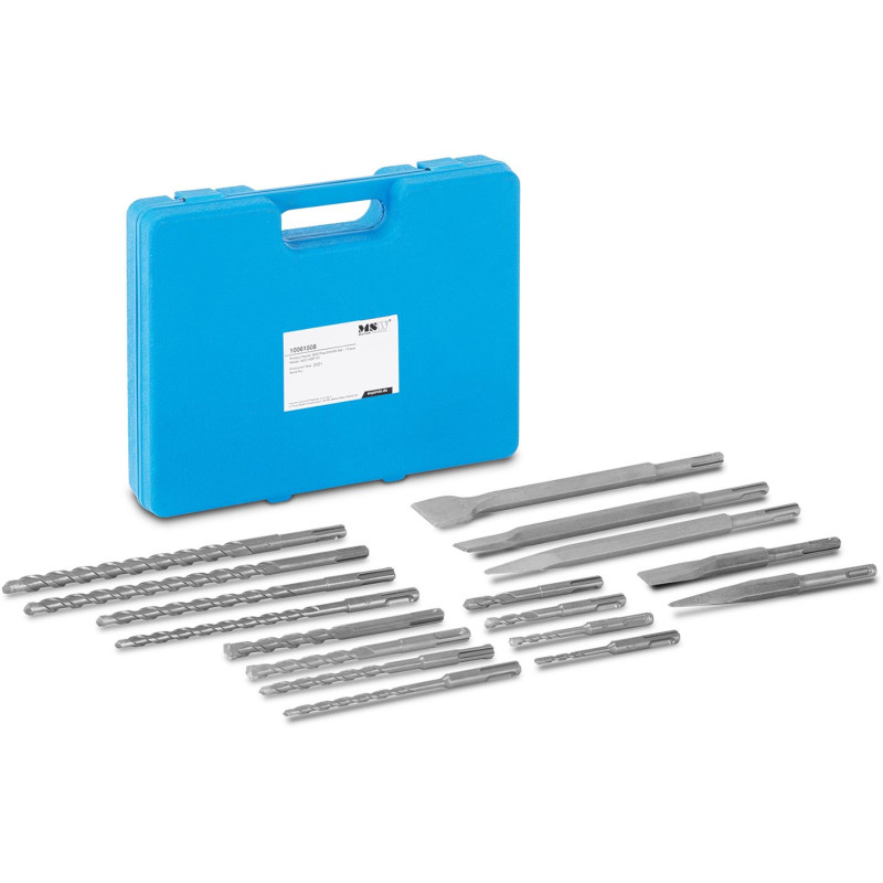 Betono kaltinių grąžtų rinkinys SDS PLUS sk. 5-14mm - 17 vnt.